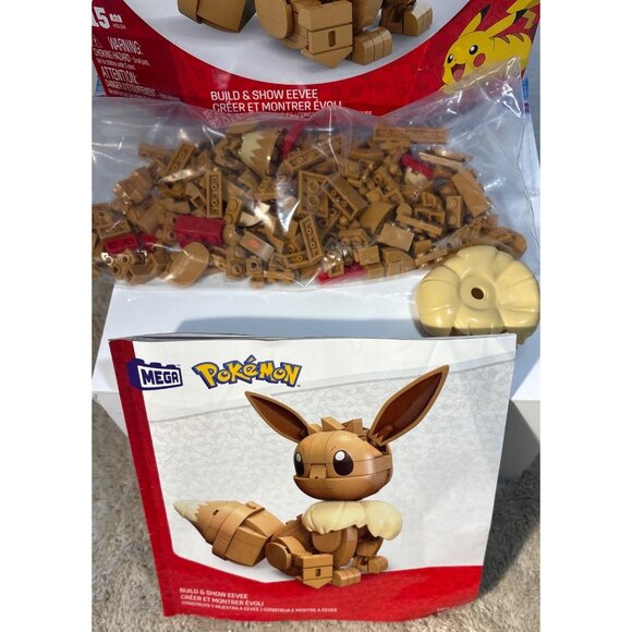 Mega Pokemon Build & Show Eevee Construction Set 215 Pcs Ages 7+ Model HDL84 - Picture 2 of 8
